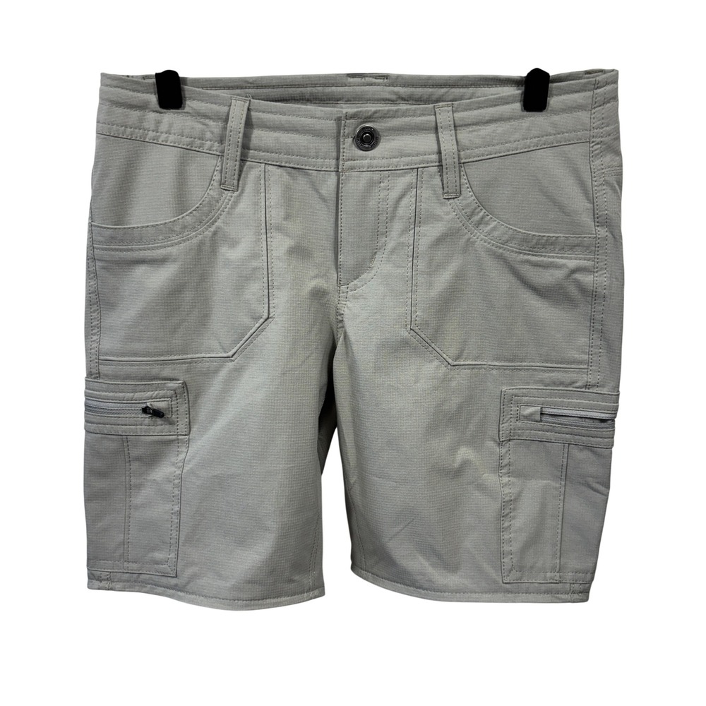 KÜHL Ripstop Horizn Zip Cargo Utility Pockets Convertible Hiking Shorts Womens 2